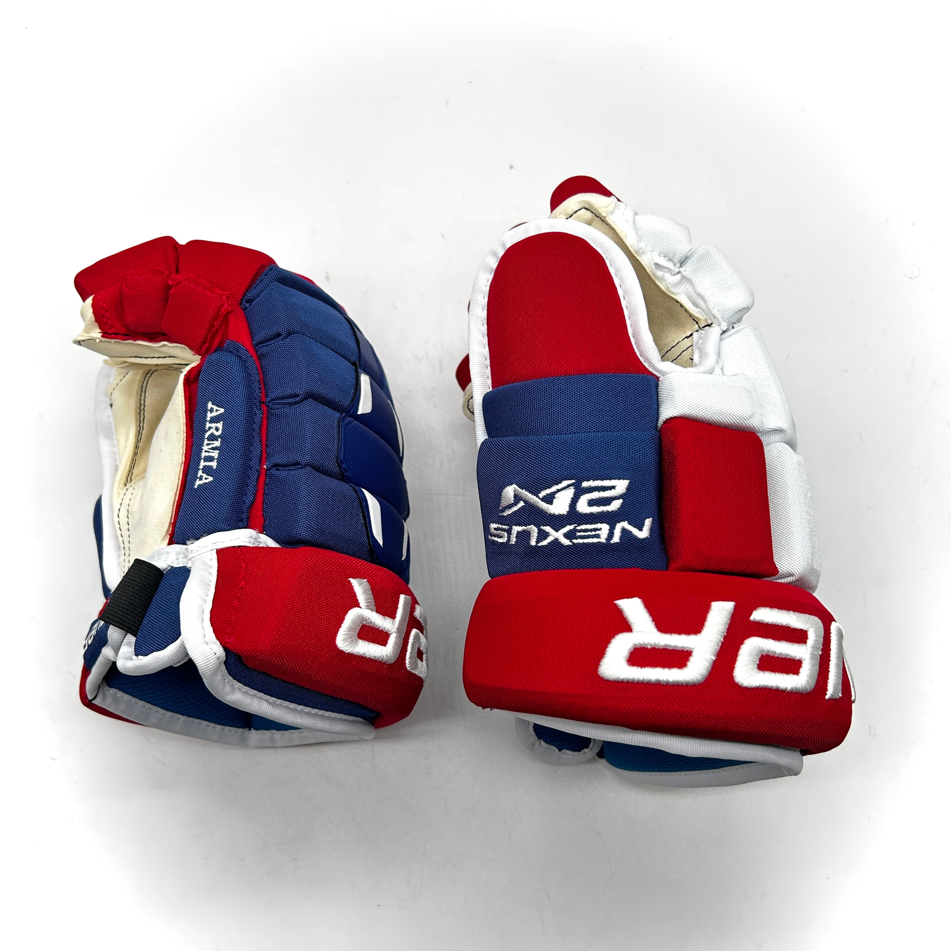Bauer Nexus 2N - NHL Pro Stock Gloves - Joel Armia (Blue/Red/White)